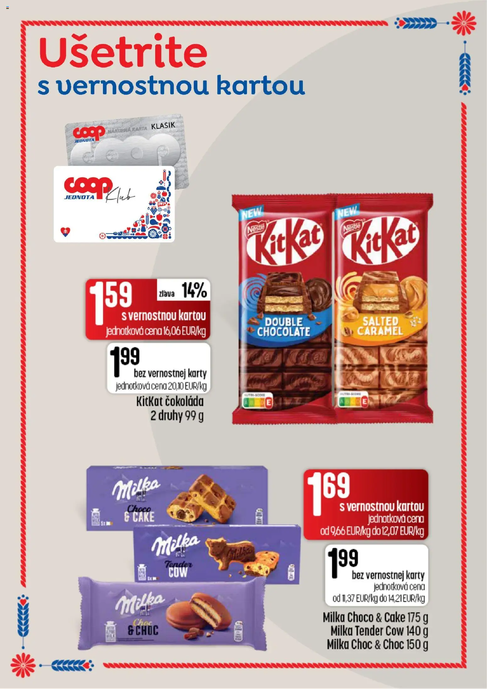Náhľad COOP Jednota letáku platného od 10.09.2026 - Čokoláda, Milka