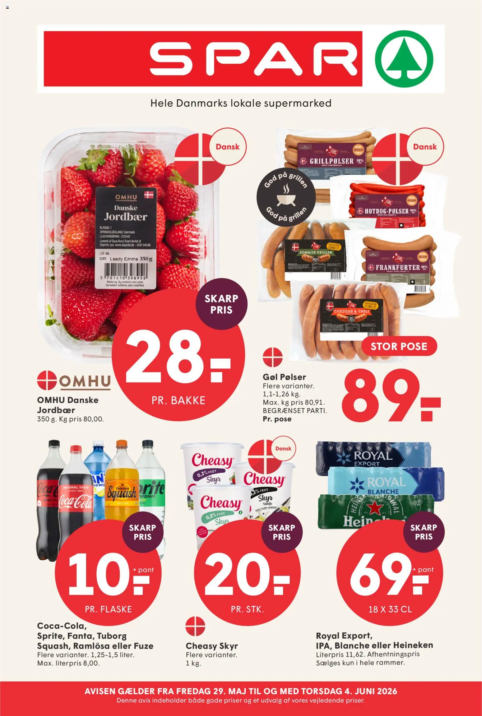 Eksempel på tilbudsavis Spar - Tilbudsavis uge 23 fra butik Spar gyldig fra 29/05/2026