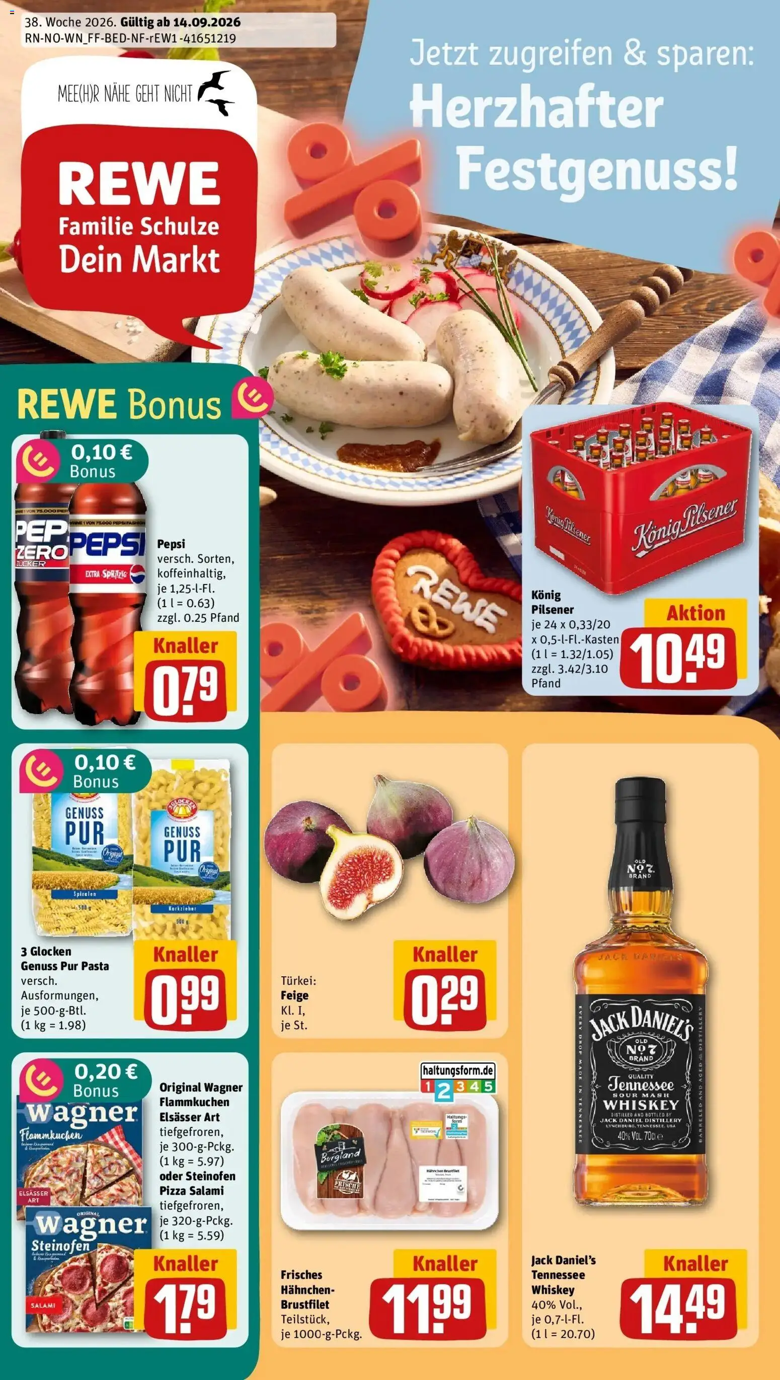 Vorschau von dem Prospekt des Geschäftes Rewe, gültig ab dem 14.09.2026