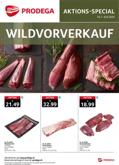 Vorschau des Merkblatts Prodega aktionen Wildvorverkauf vom Shop Prodega gültig von 16.07.2026 bis 08.08.2026