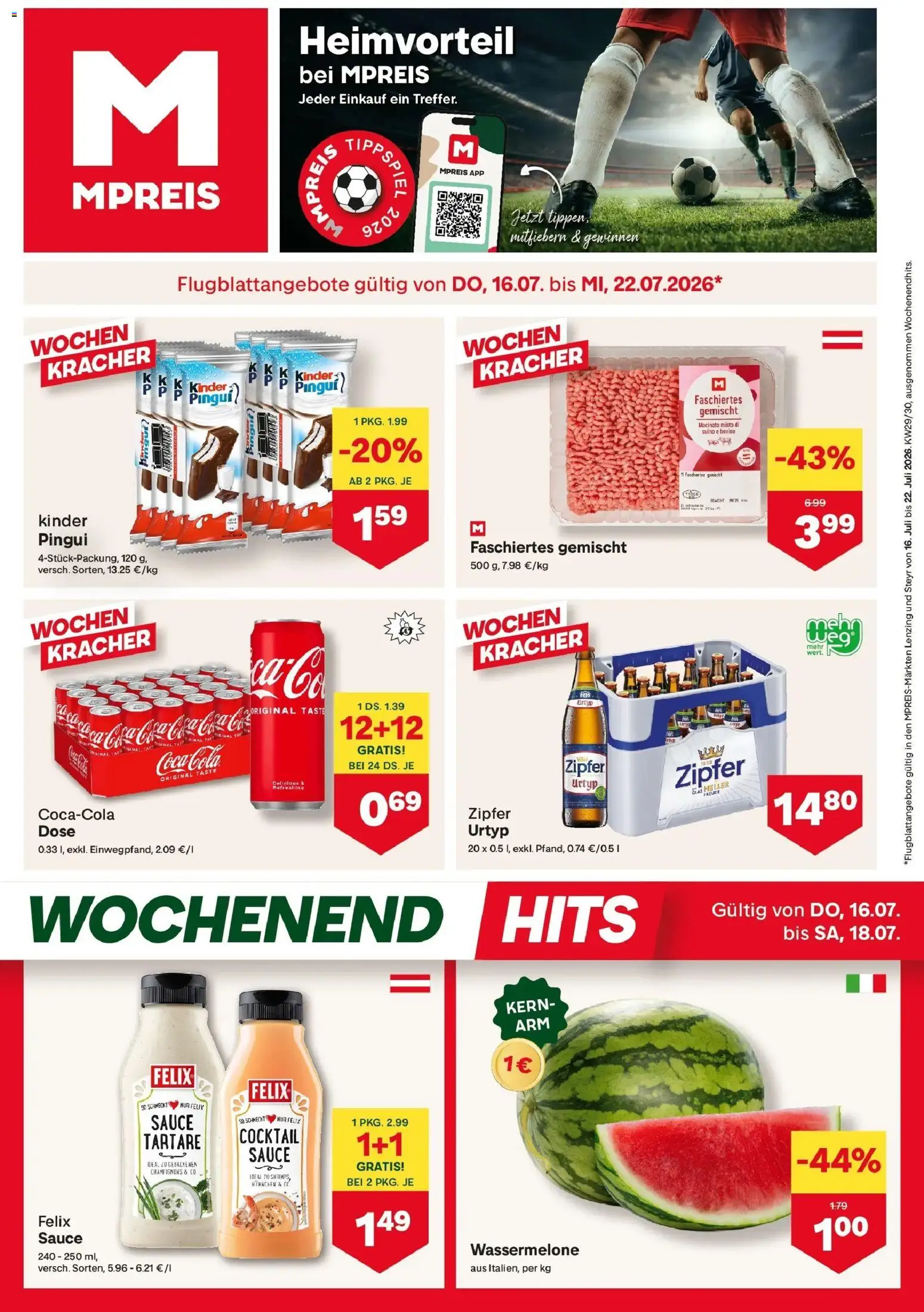 Vorschau der Angebote: MPREIS MPREIS Steyr gültig ab 16.07.2026