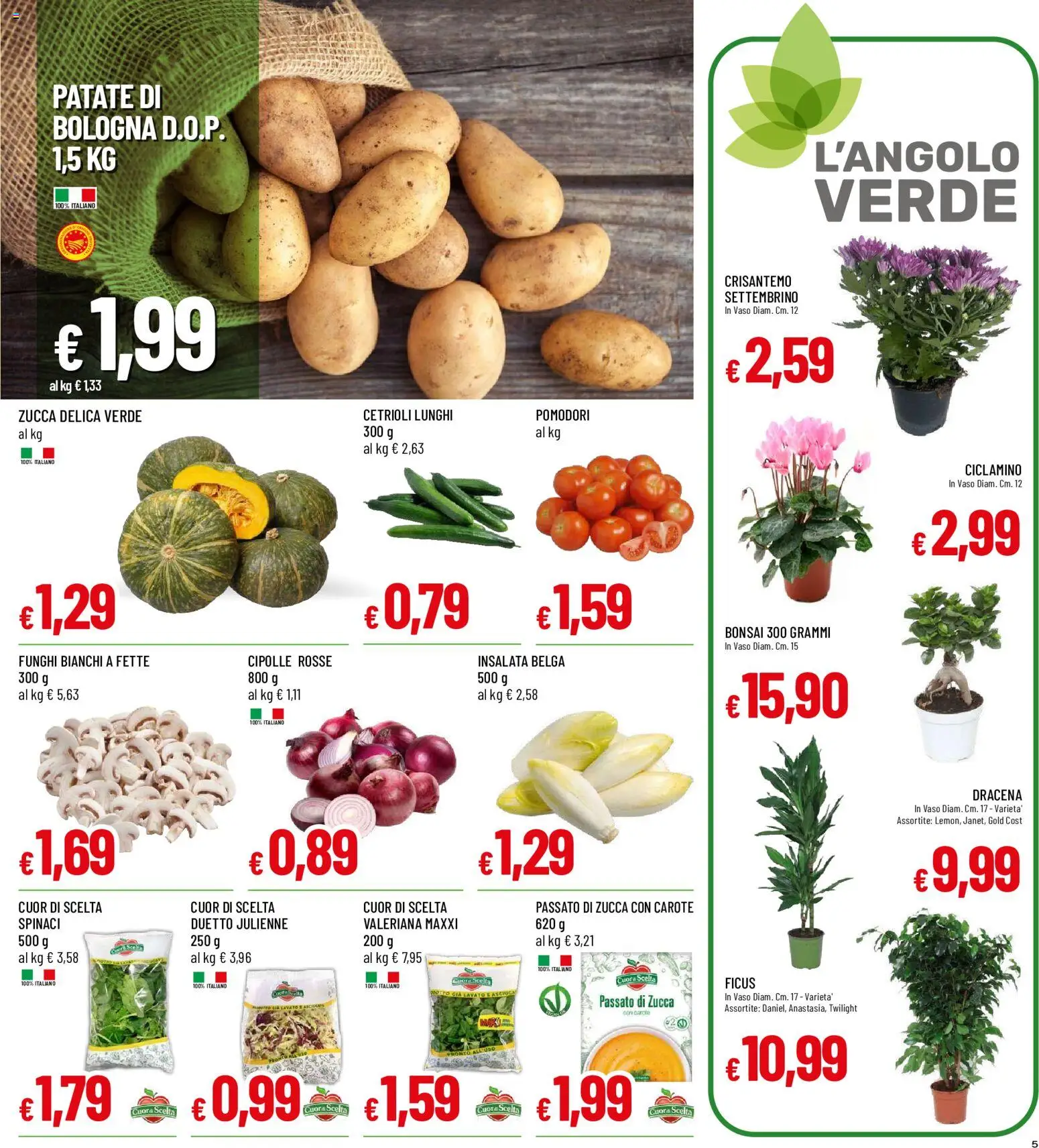 Anteprima dell'opuscolo Galassia volantino dal negozio Galassia valido da 07/09/2026 - Funghi, Insalata, Cetrioli, Cipolle, Patate, Pomodori, Carote, Vaso