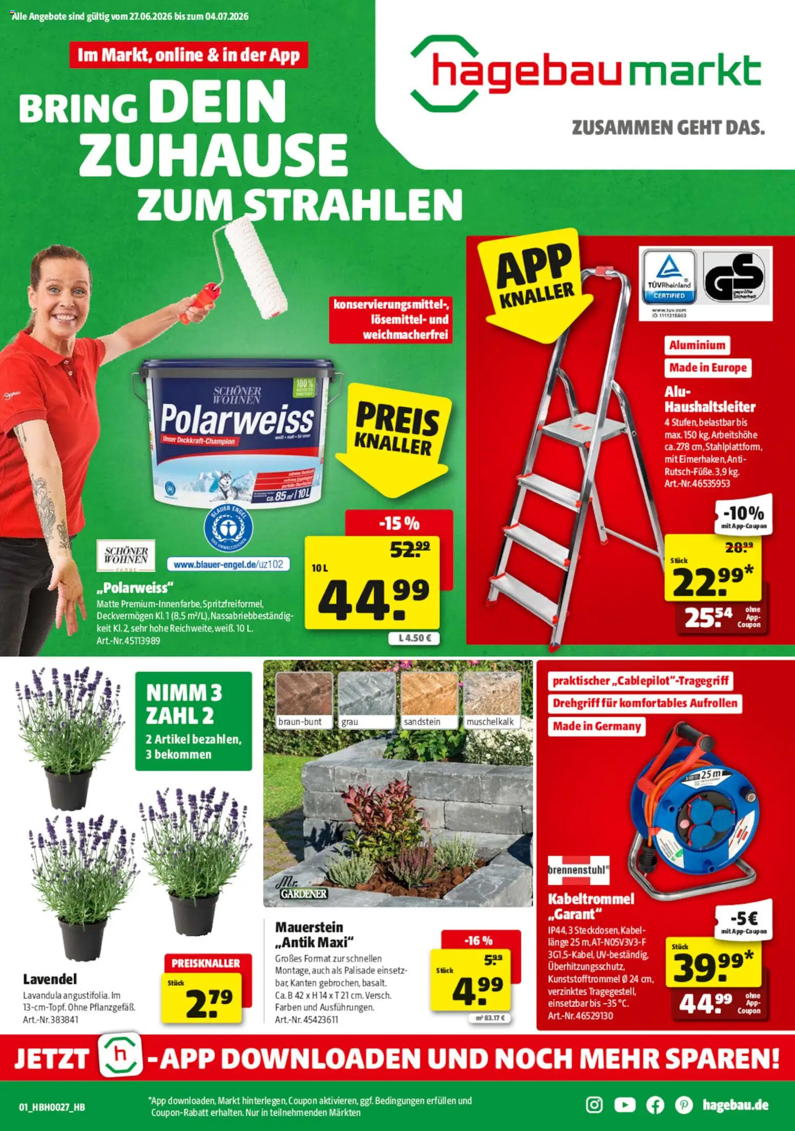 Vorschau von dem Prospekt des Geschäftes Hagebau, gültig ab dem 27.06.2026 - Lavendel, Kabel
