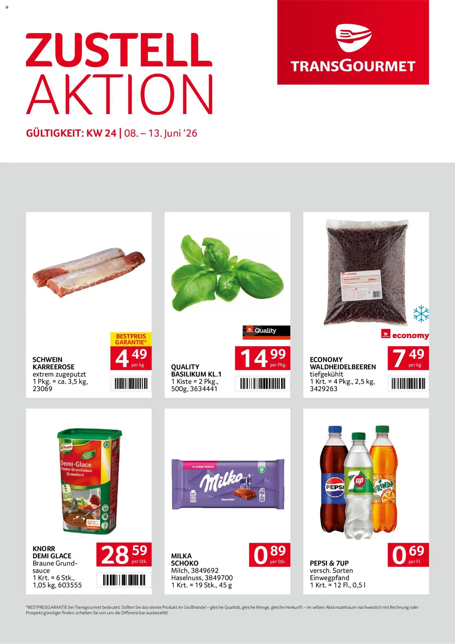 Vorschau der Angebote: Transgourmet Transgourmet Zustellaktion gültig ab 08.06.2026 - Pepsi