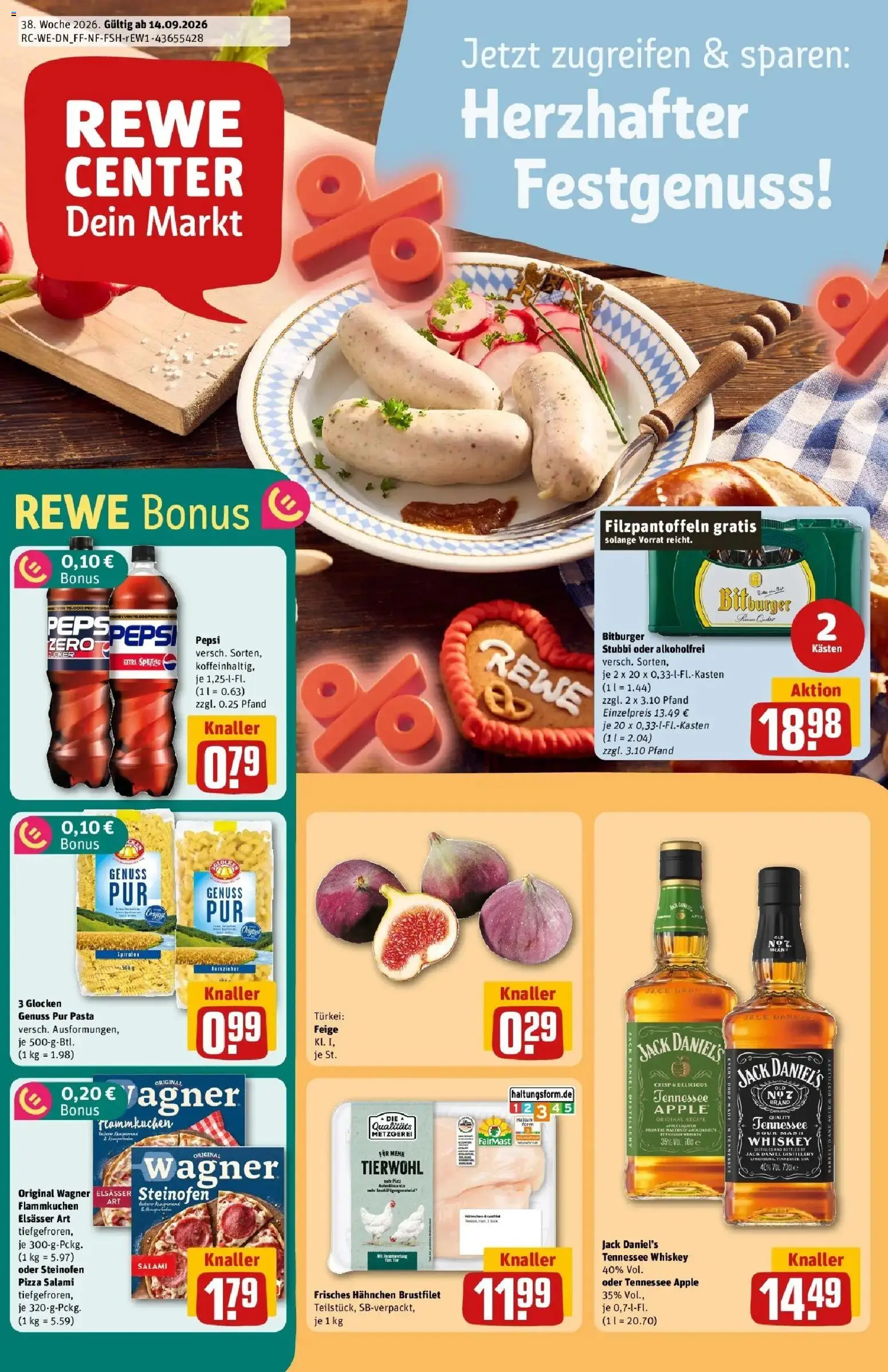 Vorschau von dem Prospekt des Geschäftes Rewe, gültig ab dem 14.09.2026