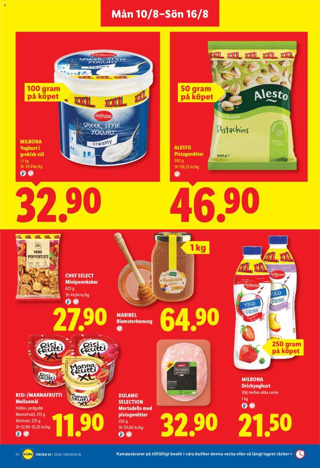 Nytt Lidl reklamblad från 10/08