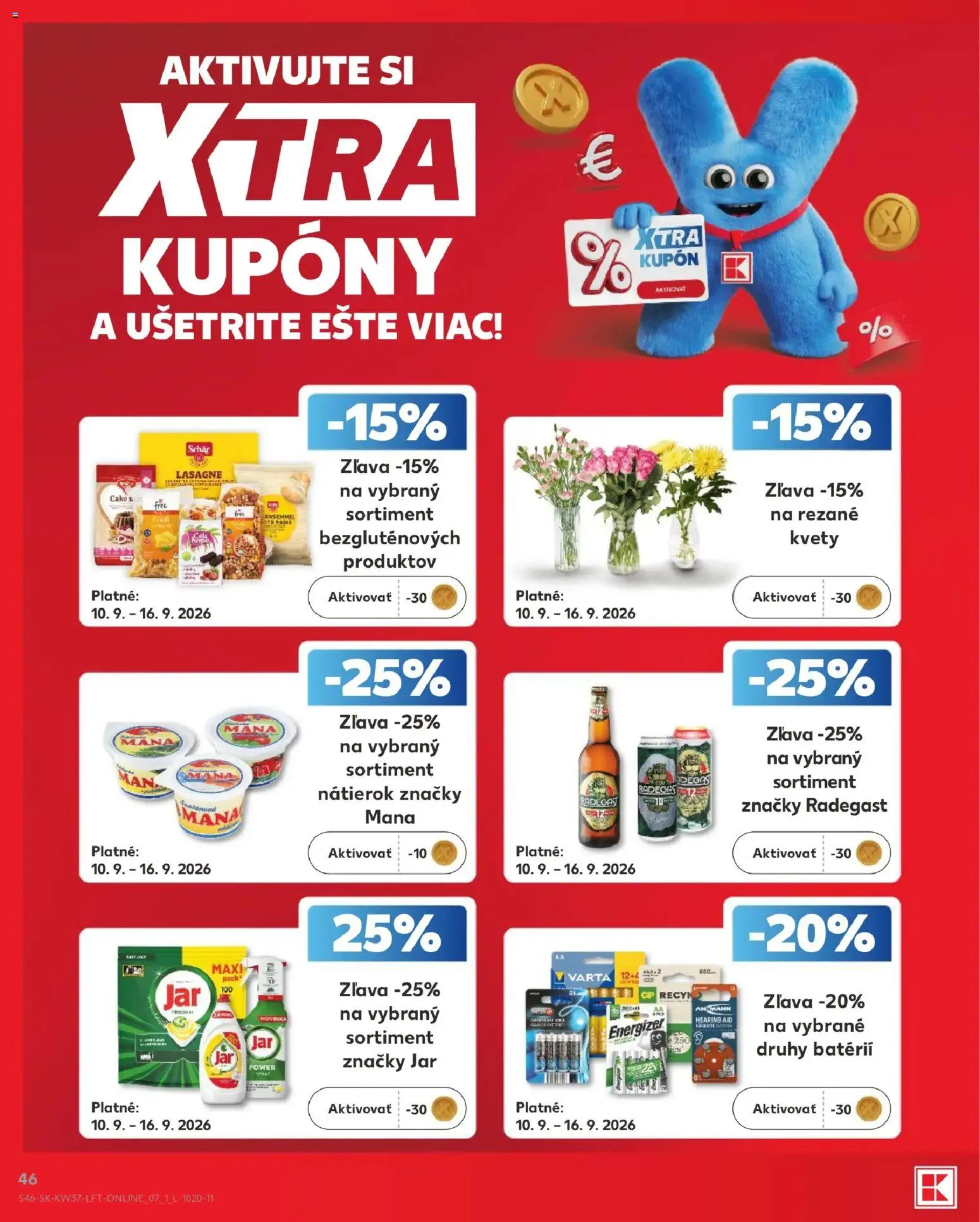 Náhľad Kaufland letáku platného od 10.09.2026 - Kvety, Lasagne, Jar, Radegast