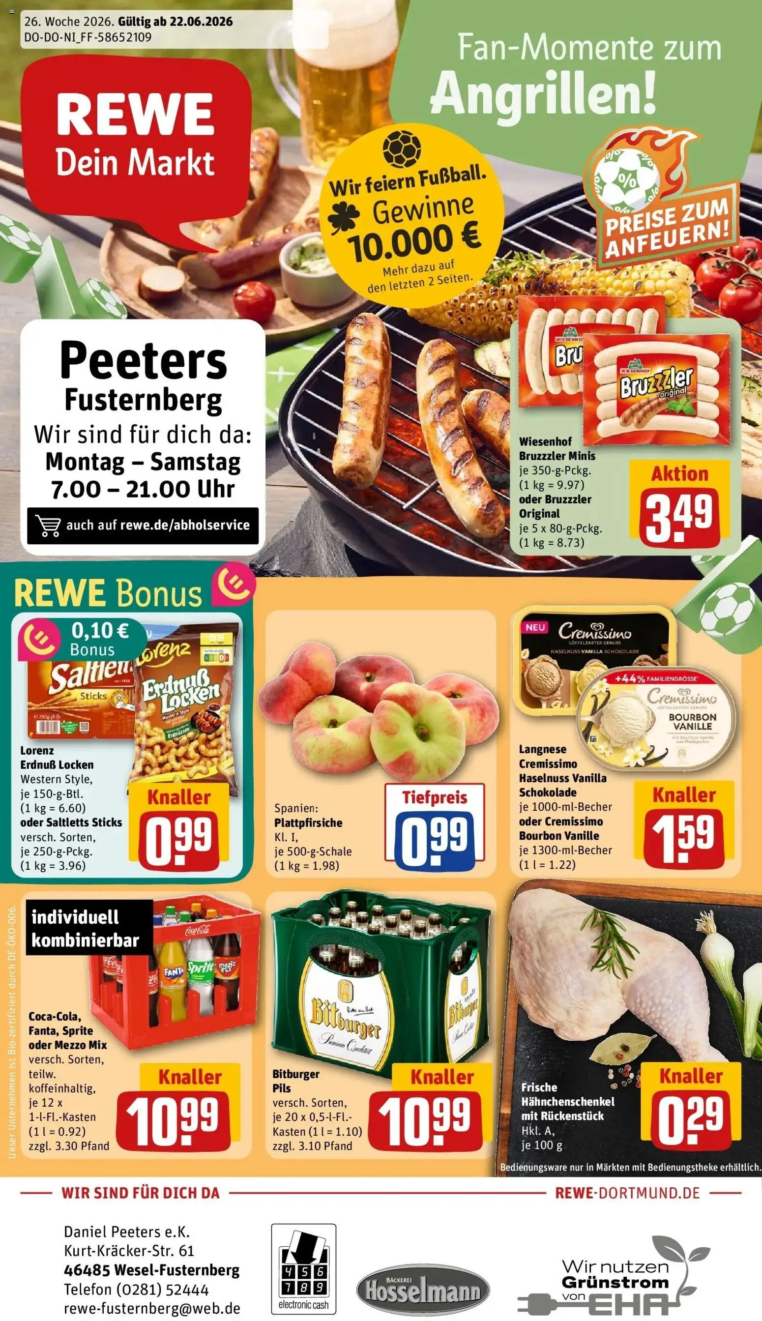 Vorschau von dem Prospekt des Geschäftes Rewe, gültig ab dem 21.06.2026