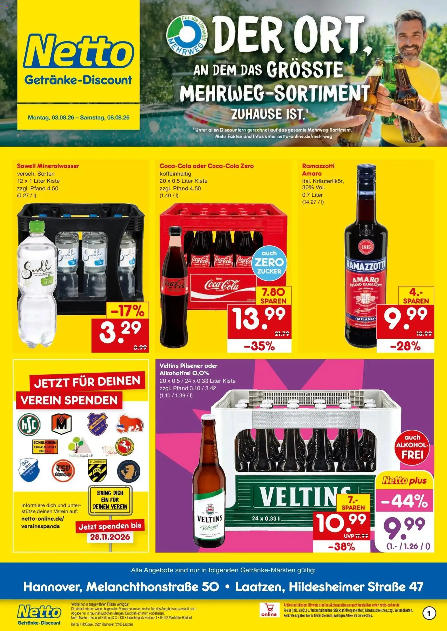 Vorschau von dem Prospekt des Geschäftes Netto Marken-Discount, gültig ab dem 03.08.2026