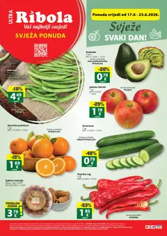 Pregled letka Ribola Svježa ponuda trgovine Ribola vrijedi od 17.06.2026