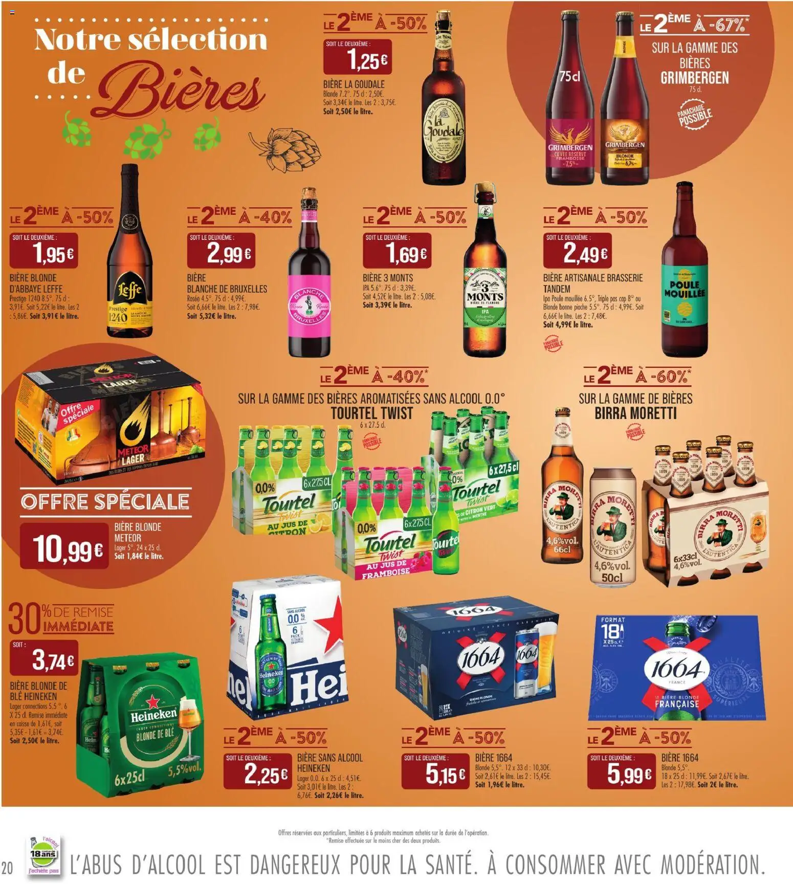 Prévisualisation de Match Supermarché prospectus du magasin Match Supermarché formulaire valide 01/09/2026 - Citron, Blé, Bière sans alcool, Citron vert, Jus, Bière blonde, Bière d’abbaye, Alcool