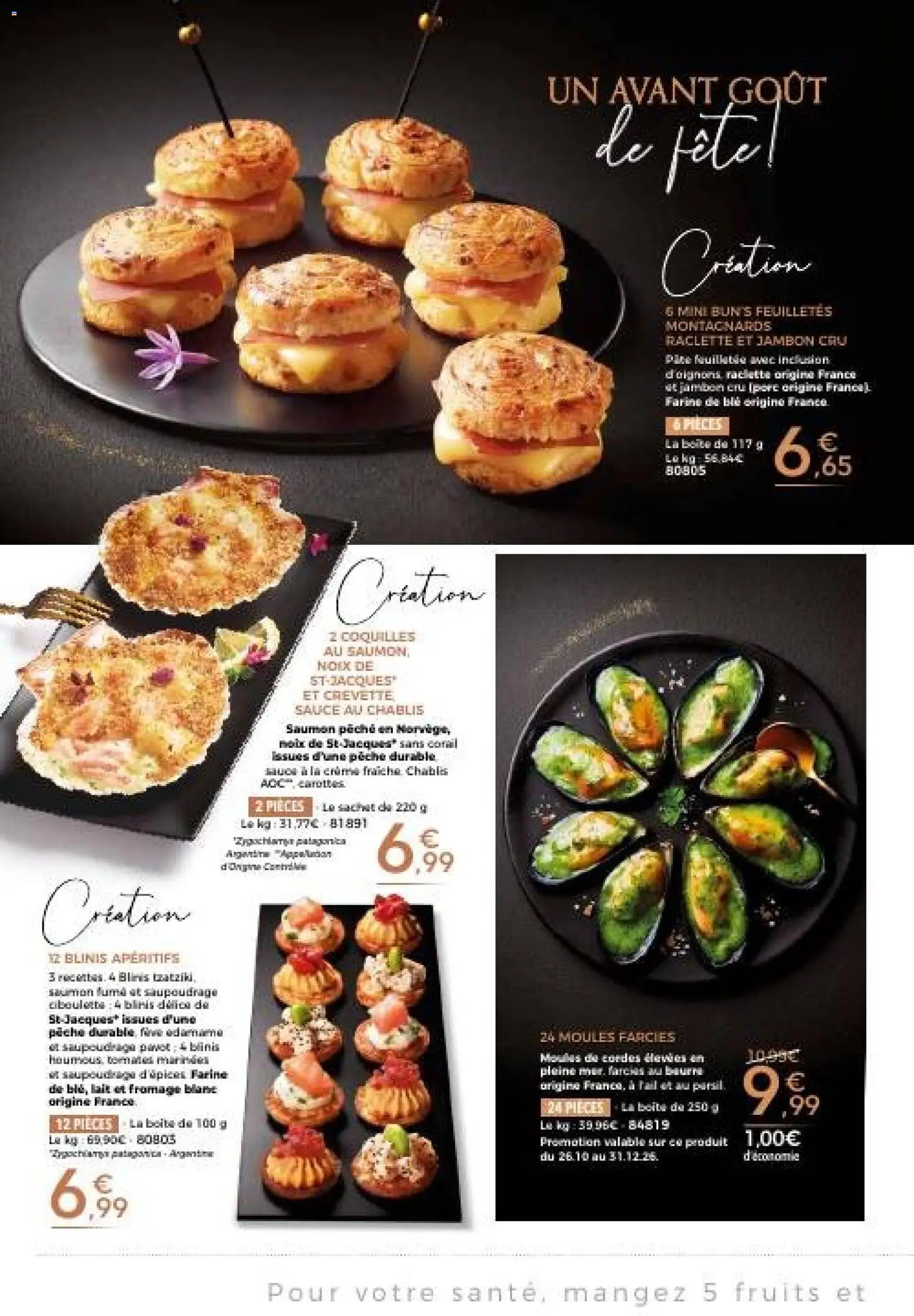 Prévisualisation de Thiriet catalogue du magasin Thiriet formulaire valide 26/10/2026 - Fromage, Fruits, Noix, Crème, Farine, Blinis, Farine de ble, Moules farcies