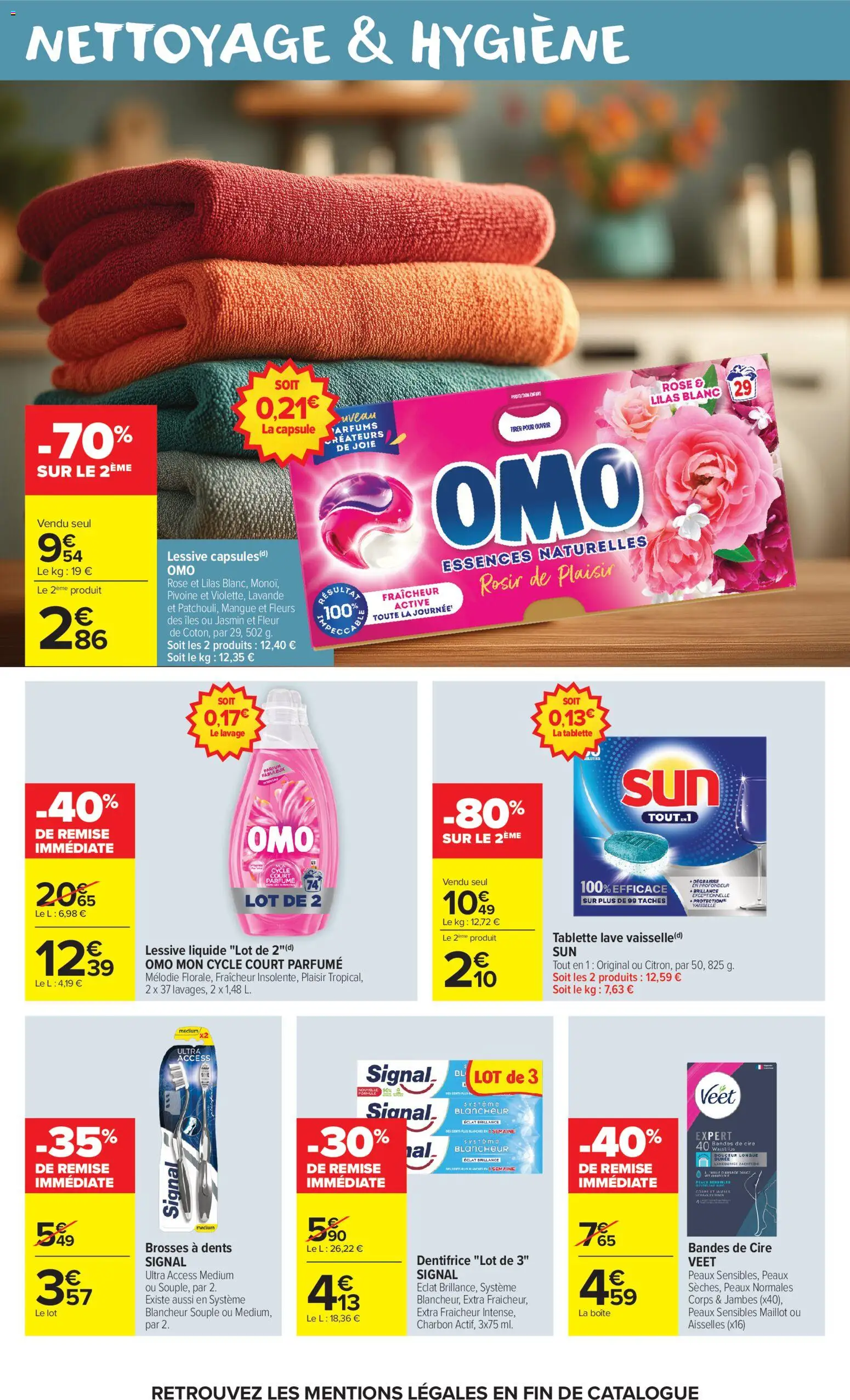 Prévisualisation de Carrefour Market catalogue du magasin Carrefour Market formulaire valide 27/10/2026 - Parfums, Parfum, Tablette, Lavande, Mangue, Cire, Brosses a dents, Lessive Liquide