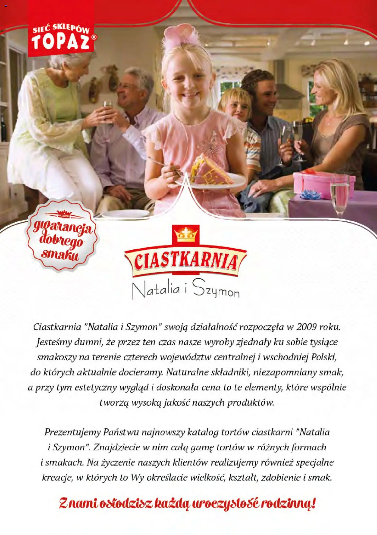 Pogląd gazetki "Topaz gazetka - Torty" ze sklepu Topaz ważnej od 27.04.2026