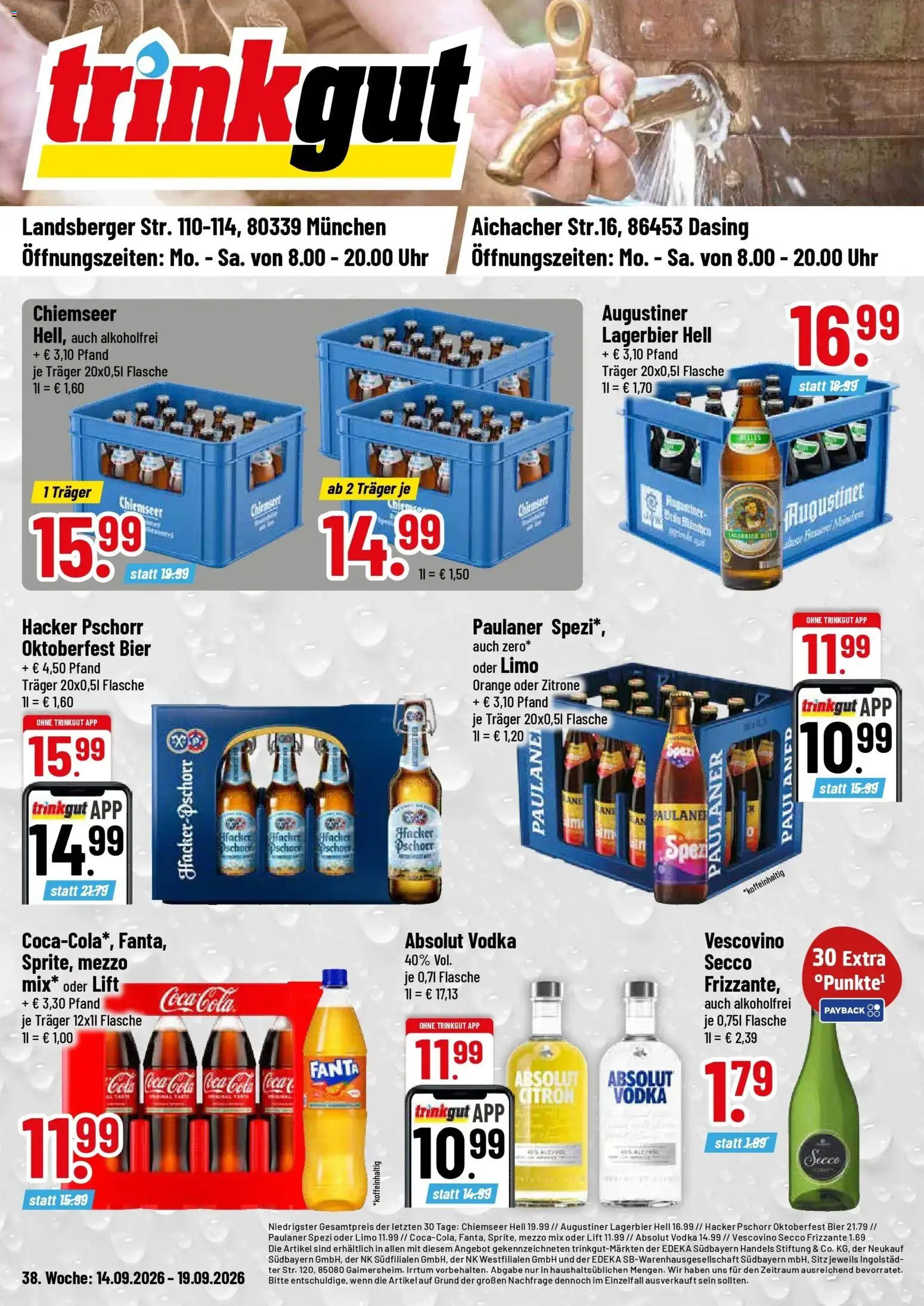 Vorschau von dem Prospekt des Geschäftes Trinkgut, gültig ab dem 14.09.2026