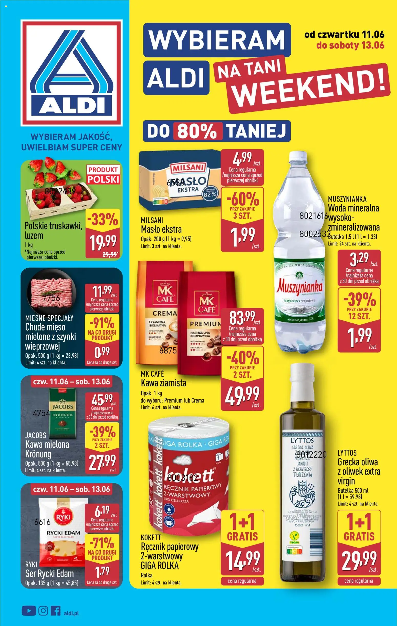 Pogląd gazetki "Aldi gazetka - Oferta weekendowa" ze sklepu Aldi ważnej od 11.06.2026