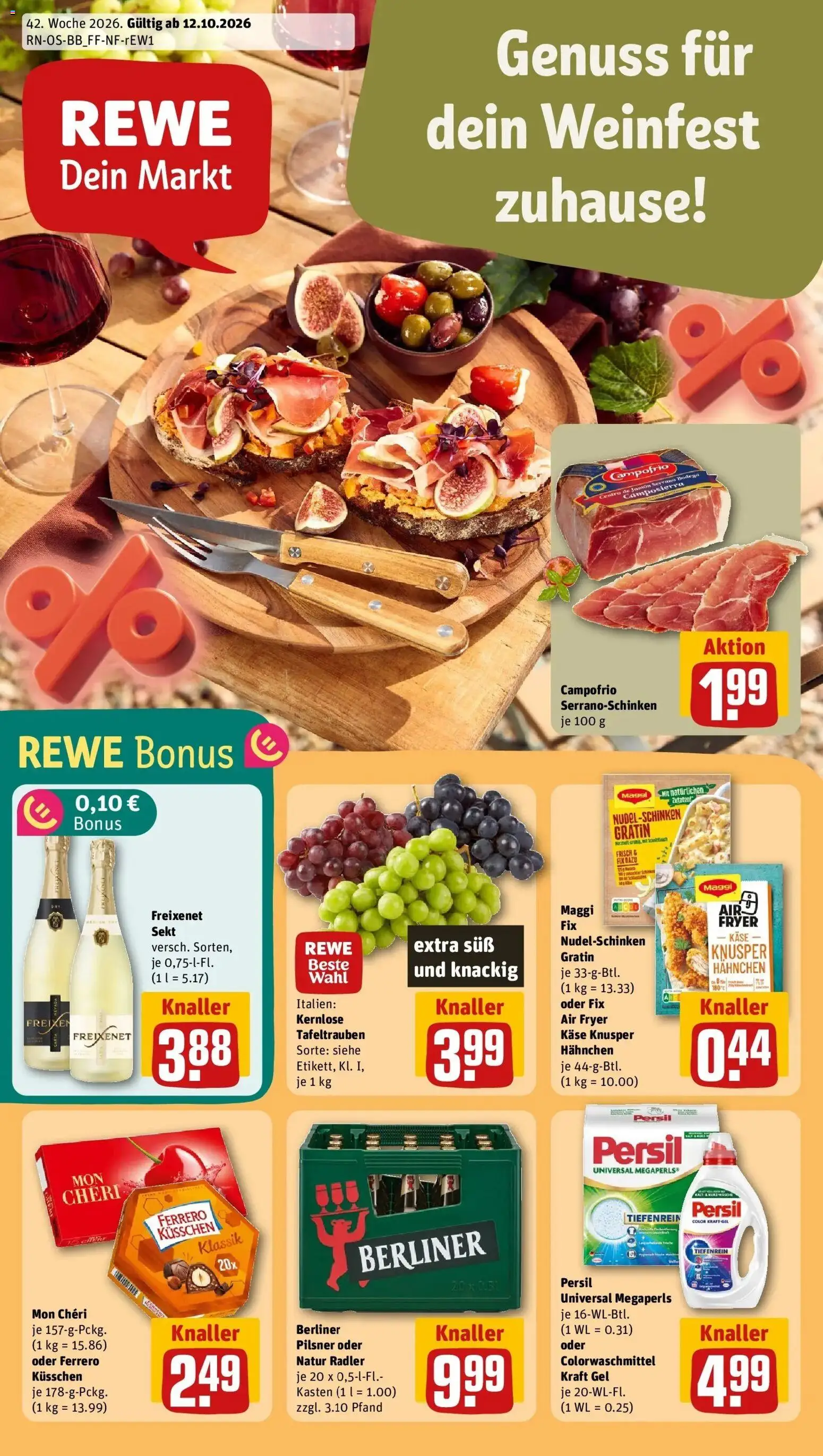Vorschau von dem Prospekt des Geschäftes Rewe, gültig ab dem 12.10.2026