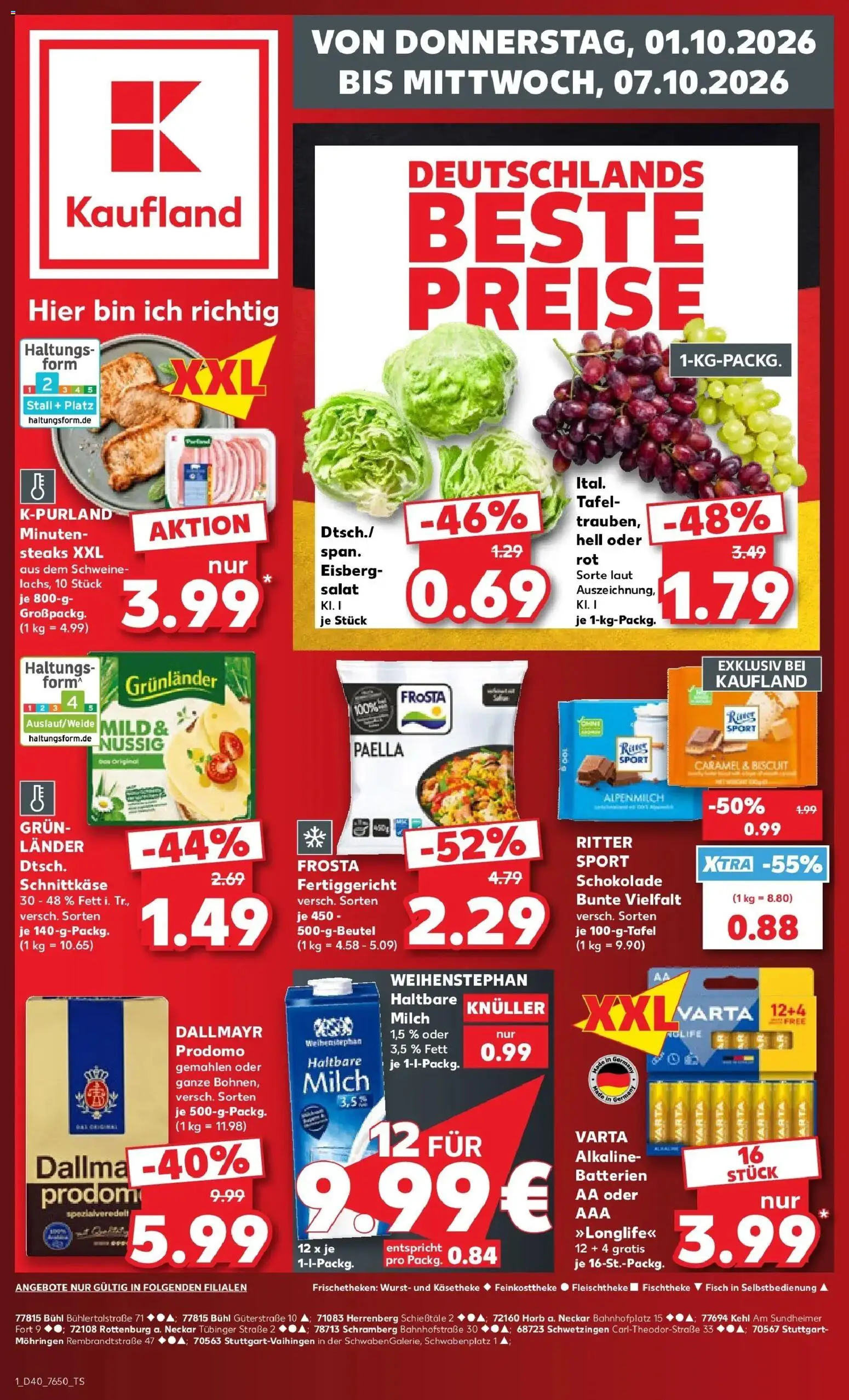 Vorschau von dem Prospekt des Geschäftes Kaufland, gültig ab dem 01.10.2026