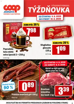 Náhľad COOP Jednota letáku platného od 04.06.2026