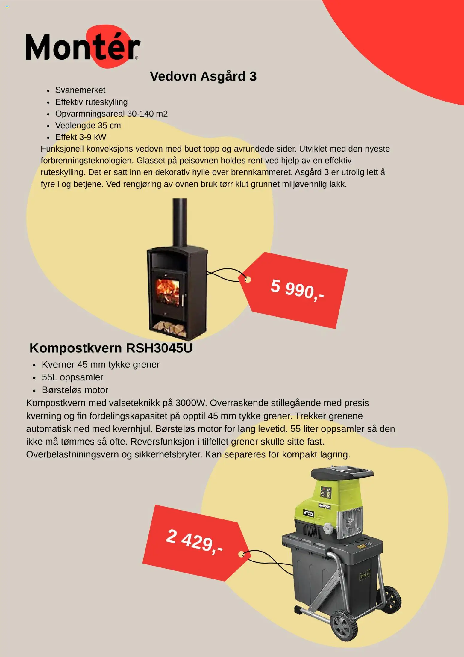 Forhåndsvis Montér kundeavis fra butikk Montér gyldig fra 01/09/2026