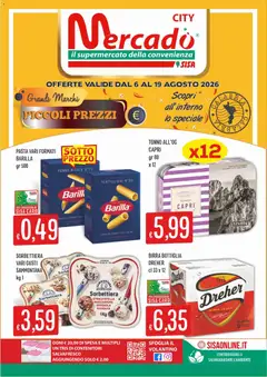 Anteprima dell'opuscolo SISA volantino Mercadò City dal negozio SISA valido da 06/08/2026