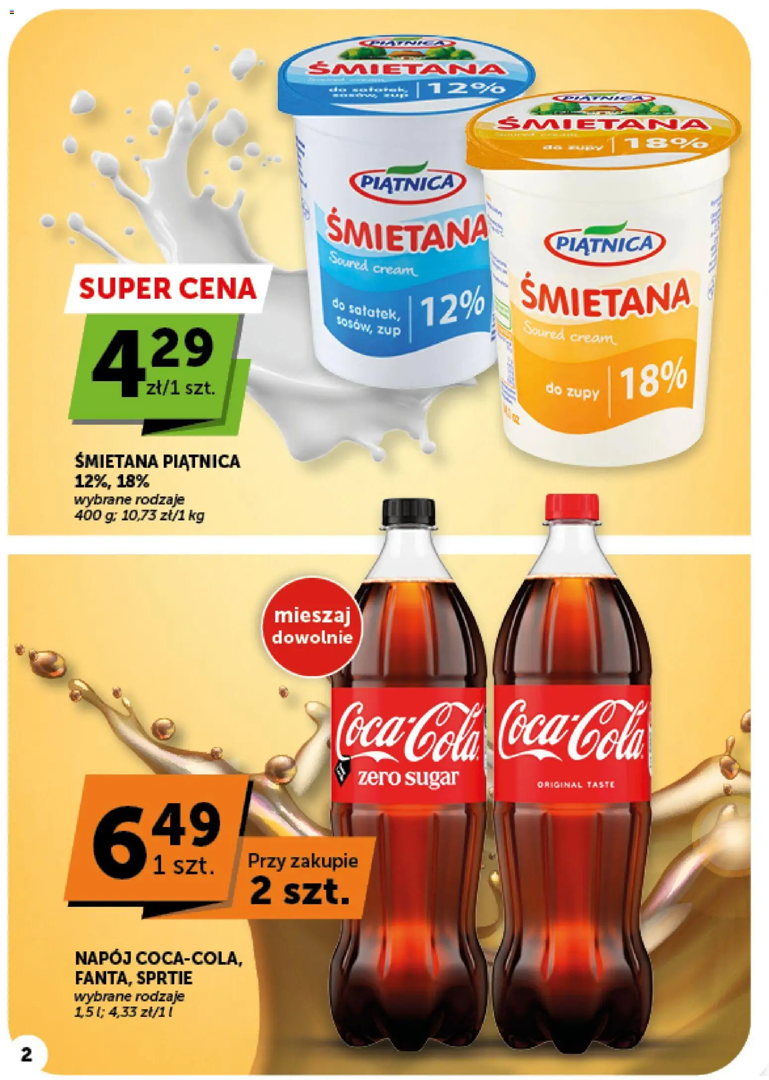 Pogląd gazetki "ABC gazetka - Market" ze sklepu ABC ważnej od 08.10.2026 - Zupy, Piątnica, Śmietana