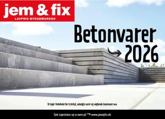 Eksempel på tilbudsavis Jem & fix - Betonvarekatalog fra butik Jem & fix gyldig fra 01/05/2026