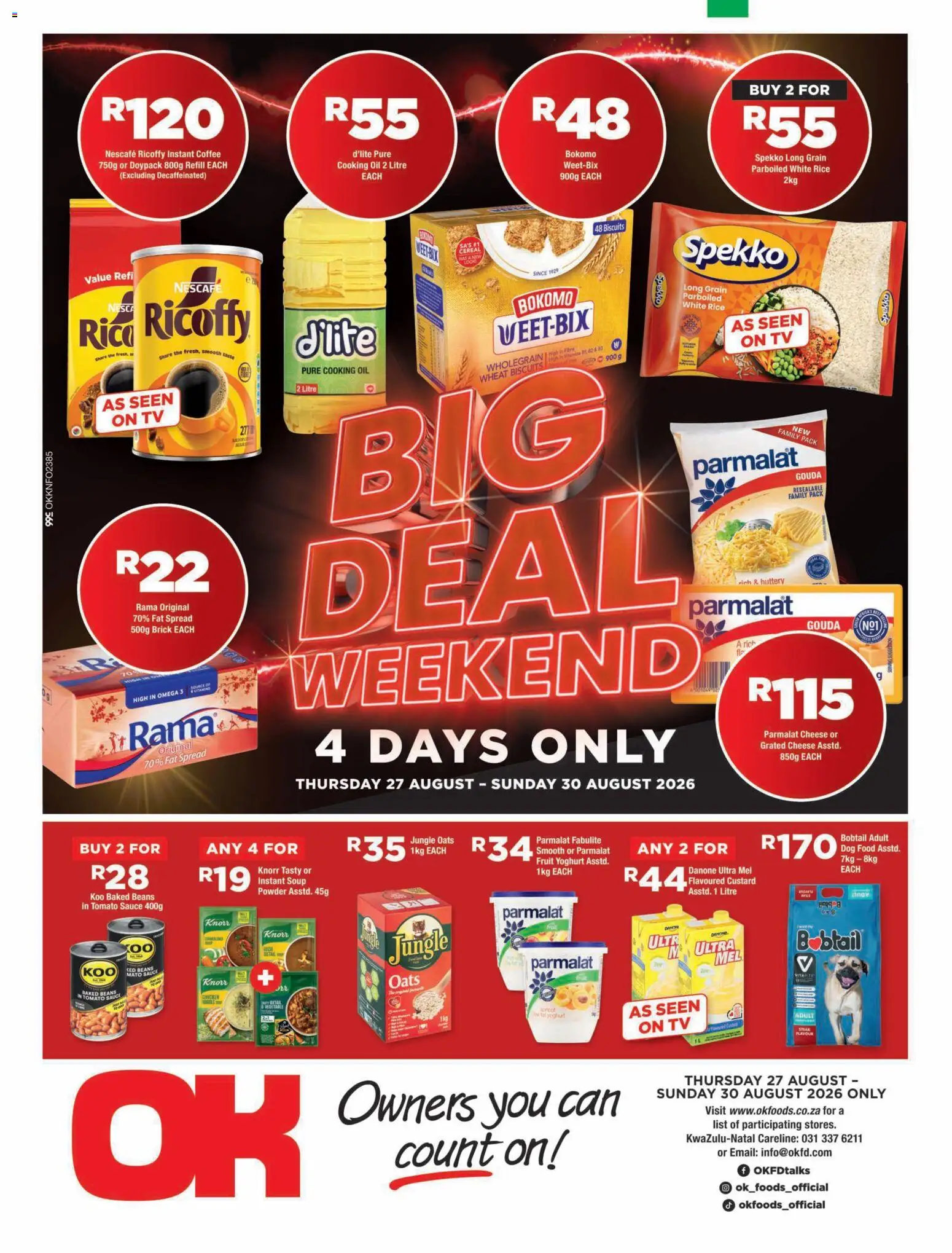 Preview of OK Foods flyer valid from 27/08/2026