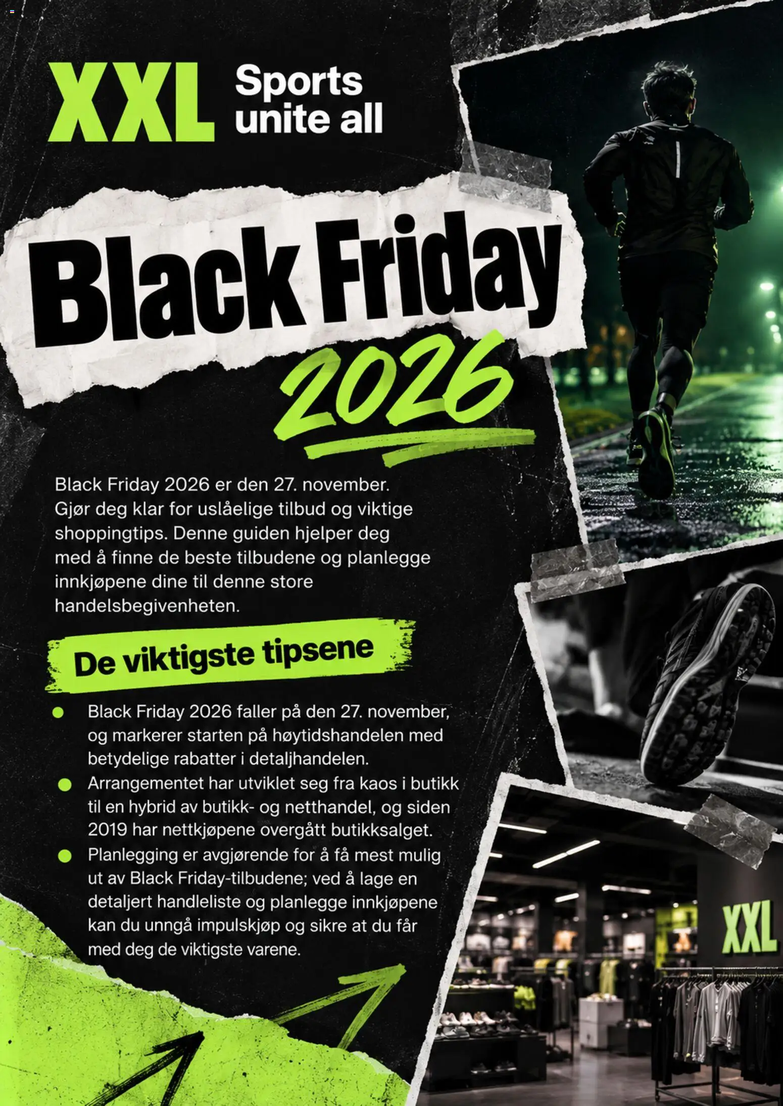 Forhåndsvis XXL Black Friday avis fra butikk XXL gyldig fra 19/10/2026 - Ved
