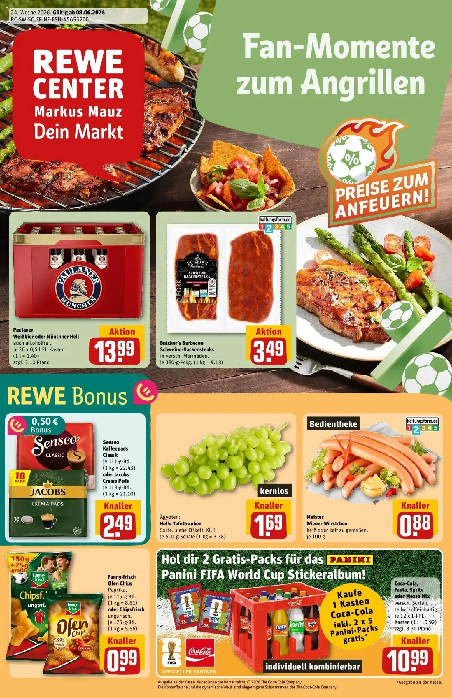 Vorschau von dem Prospekt des Geschäftes Rewe, gültig ab dem 08.06.2026