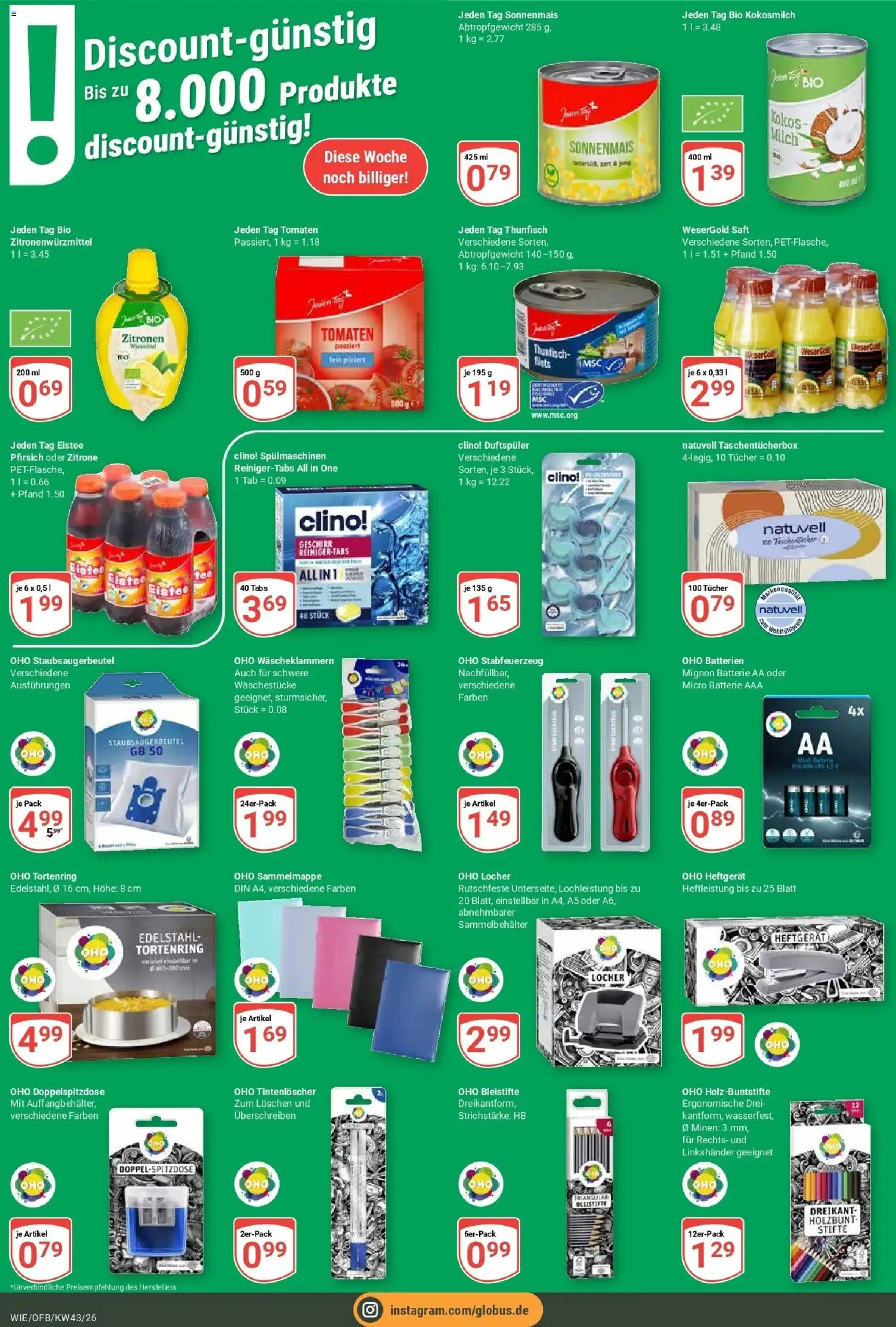 Vorschau von dem Prospekt des Geschäftes Globus, gültig ab dem 19.10.2026