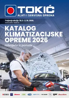 Pregled letka Katalog Klimatizacijske Opreme 2026 trgovine Tokić vrijedi od 18.03.2026