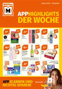 Vorschau des Merkblatts Müller aktionen vom Shop Müller gültig von 30.07.2026 bis 05.08.2026