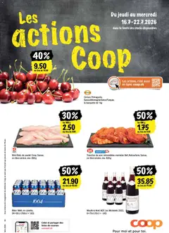 Vorschau des Merkblatts Coop aktionen FR vom Shop Coop gültig von 16.07.2026 bis 22.07.2026