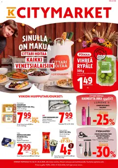 Kaupan K-Citymarket K-Citymarket tarjoukset esikatselu, voimassa 27/08/2026