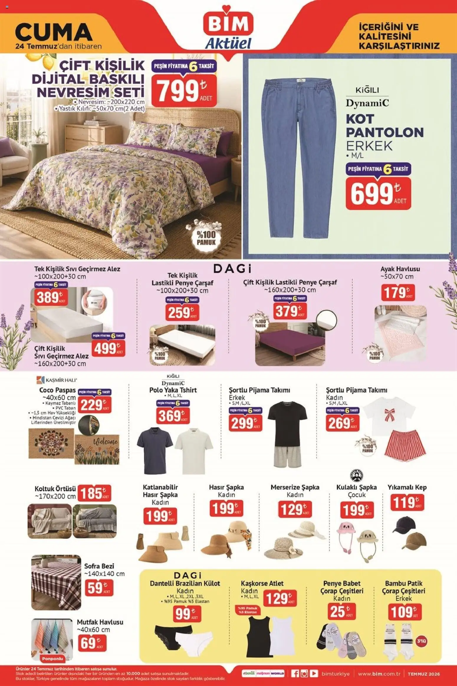 BİM BİM - Katalog Cuma 24.07.2026 - Broşürünün önizlemesi