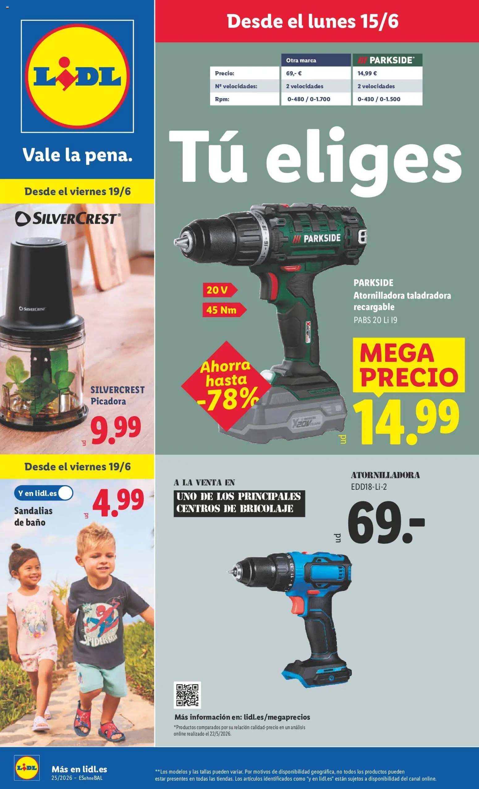 Vista previa del folleto de la tienda Lidl válido desde el 15/06/2026 