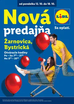 Náhľad Lidl letáku platného od 12.10.2026