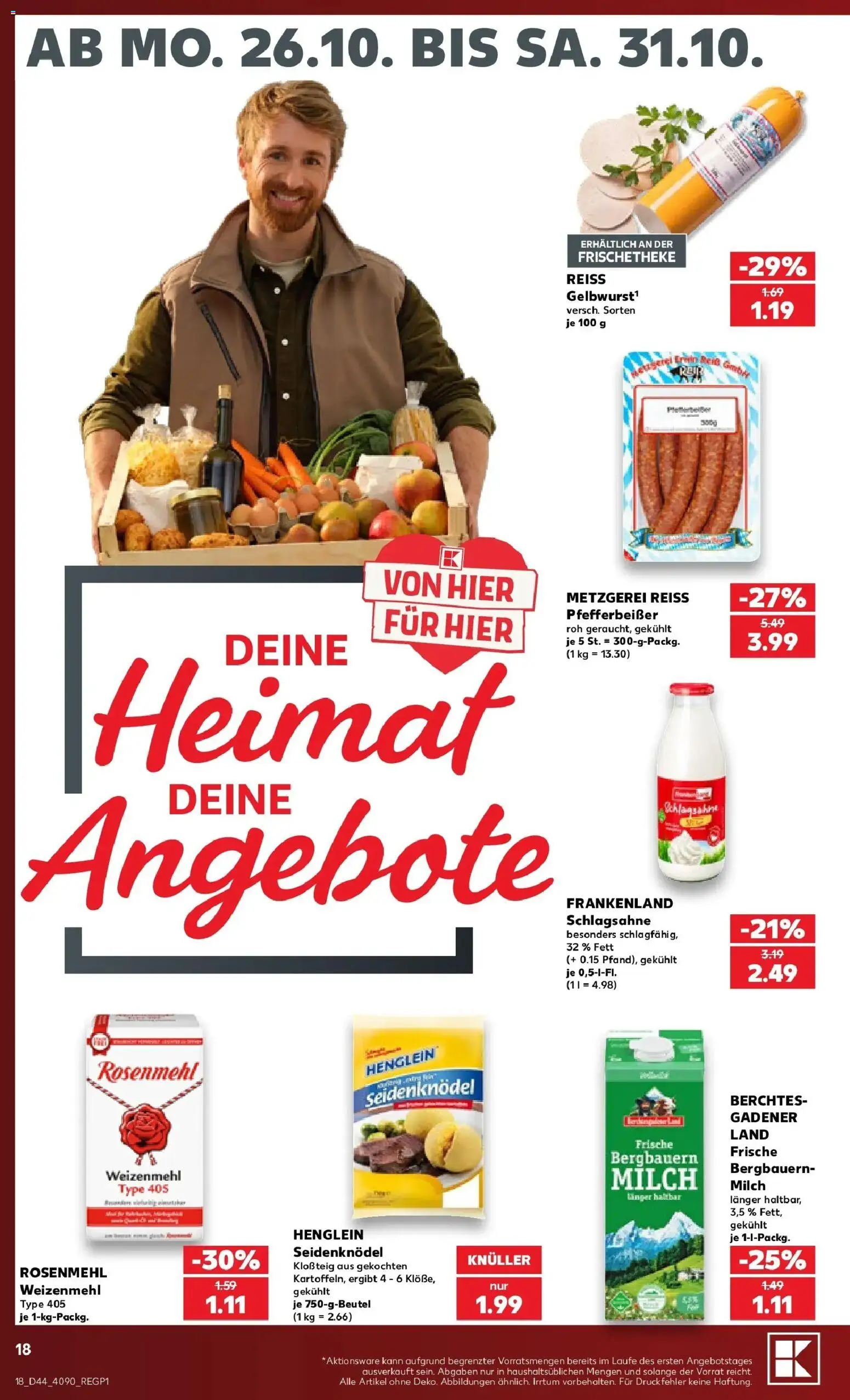 Vorschau von dem Prospekt des Geschäftes Kaufland, gültig ab dem 26.10.2026
