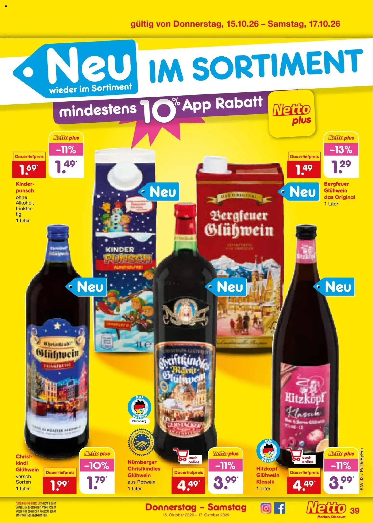 Vorschau von dem Prospekt des Geschäftes Netto Marken-Discount, gültig ab dem 12.10.2026 - Rotwein