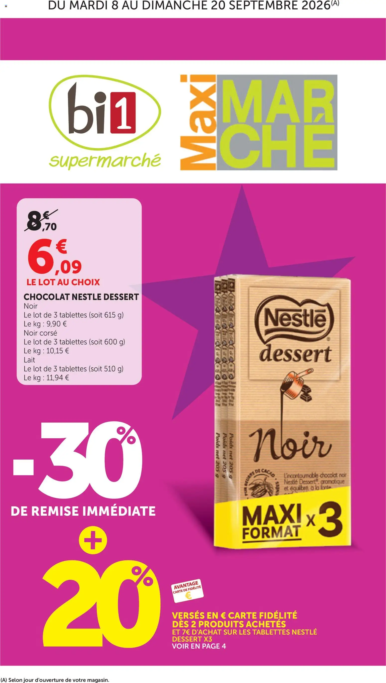 Prévisualisation de bi1 Catalogue du magasin bi1 formulaire valide 08/09/2026