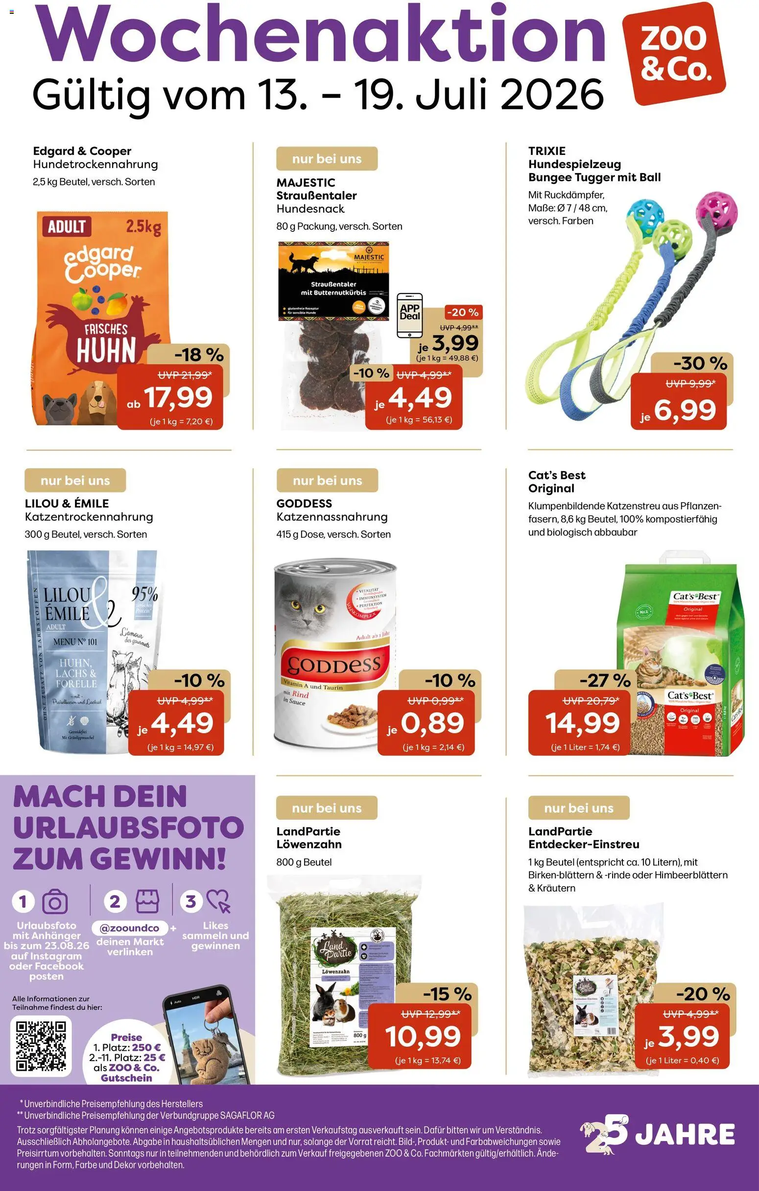 Vorschau von dem Prospekt des Geschäftes Zoo & co, gültig ab dem 13.07.2026 - Lachs, Preiselbeeren