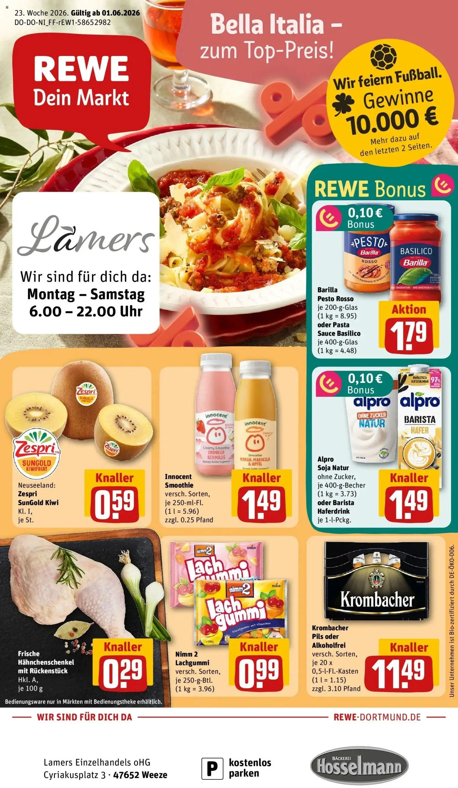 Vorschau von dem Prospekt des Geschäftes Rewe, gültig ab dem 01.06.2026