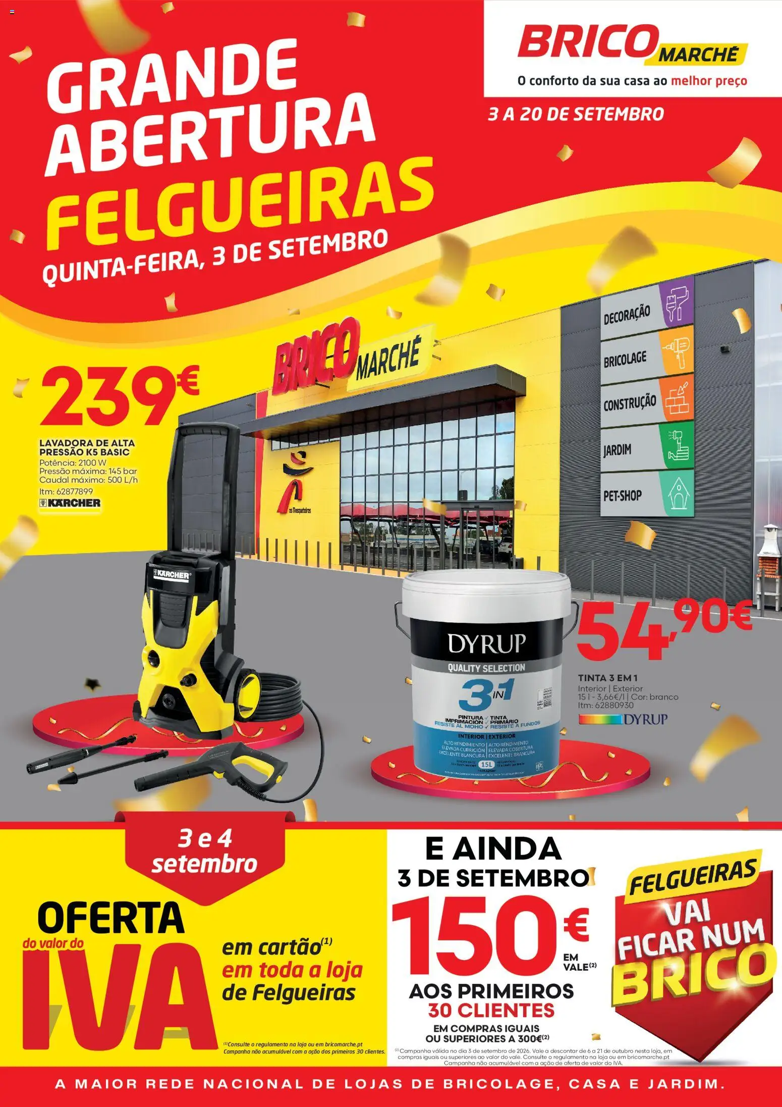 Pré-visualização do folheto da loja BricoMarché válida a partir de 03/09/2026