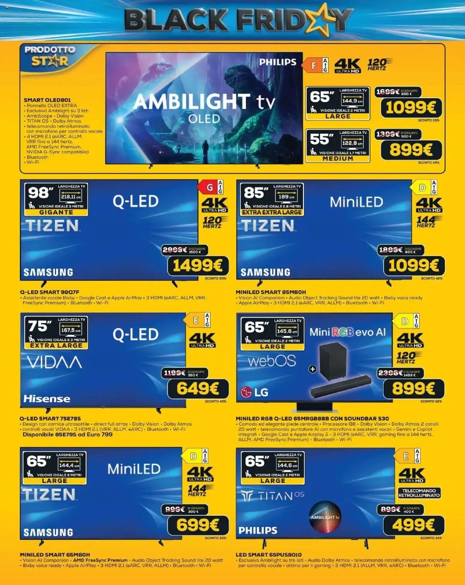 Anteprima dell'opuscolo Euronics Black Friday dal negozio Euronics valido da 29/10/2026