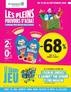 Prévisualisation de E.Leclerc catalogue express du magasin E.Leclerc formulaire valide 15/09/2026
