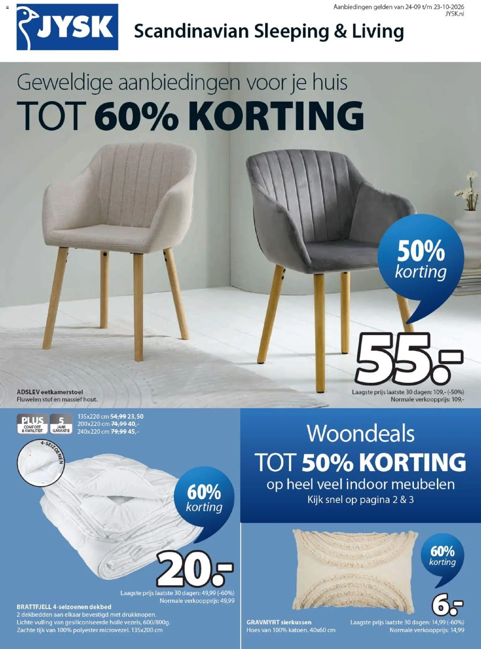 Voorbeeld van Folder van winkel JYSK geldig vanaf 24-09-2026
