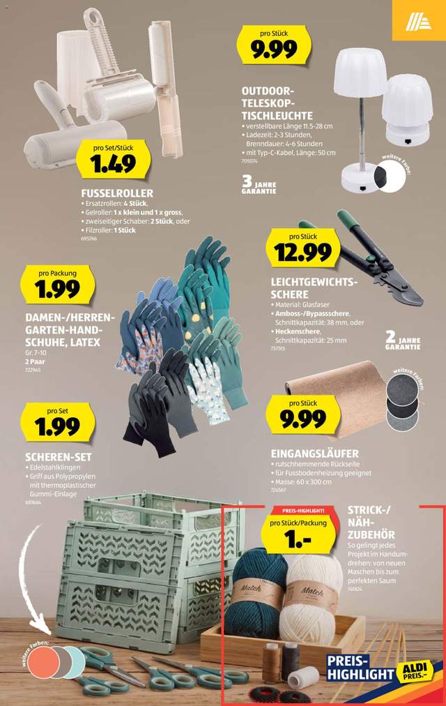 Neue Aldi Aktionen ab 10.09.