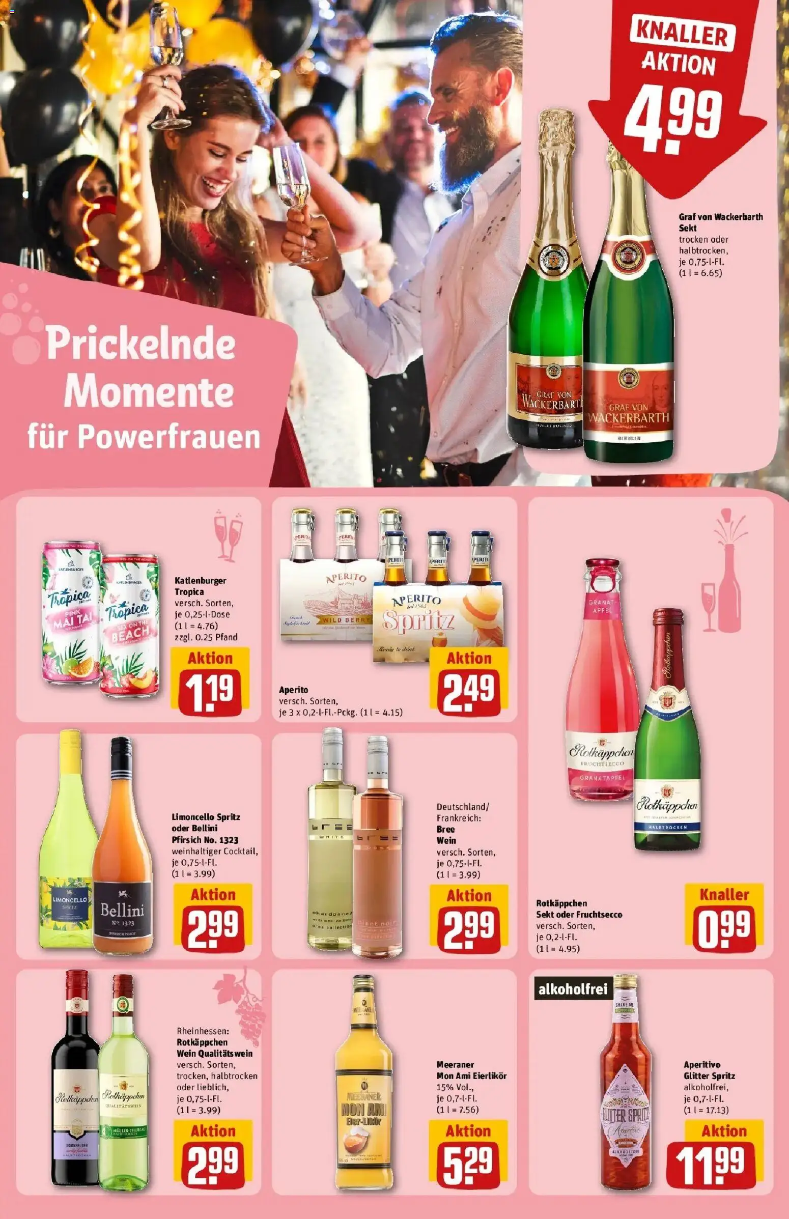 Vorschau von dem Prospekt des Geschäftes Rewe, gültig ab dem 02.03.2026 - Äpfel, Granatapfel, Rotkäppchen, Pfirsich, Sekt, Fruchtsecco, Rotkappchen sekt, Bree
