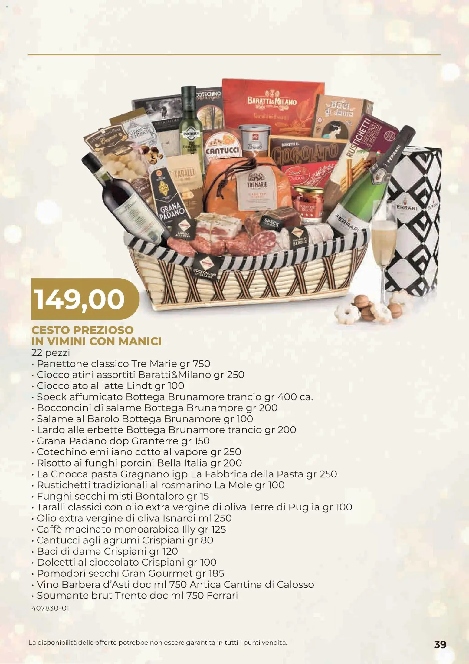 Anteprima dell'opuscolo Sogegross volantino Strenne dal negozio Sogegross valido da 27/10/2026 - Pasta, Caffè, Funghi, Olio, Rosmarino, Grana Padano, Pomodori secchi, Agrumi